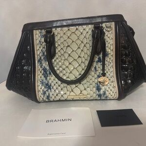 Brahmin Arden Satchel- Glacier Carlisle